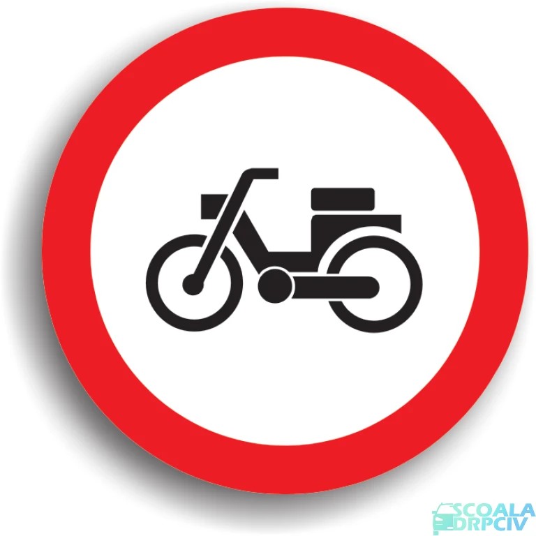 Accesul interzis mopedelor (ciclometrelor)
