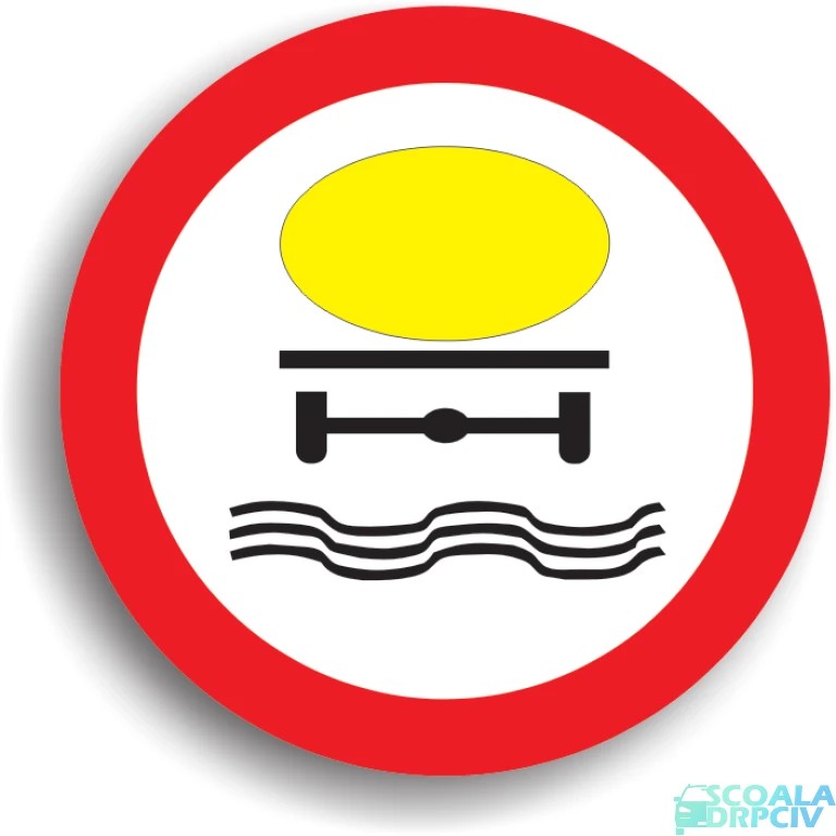 Accesul interzis vehiculelor care transporta substante de natura sa polueze apele